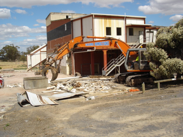 demolition of an abbatoir