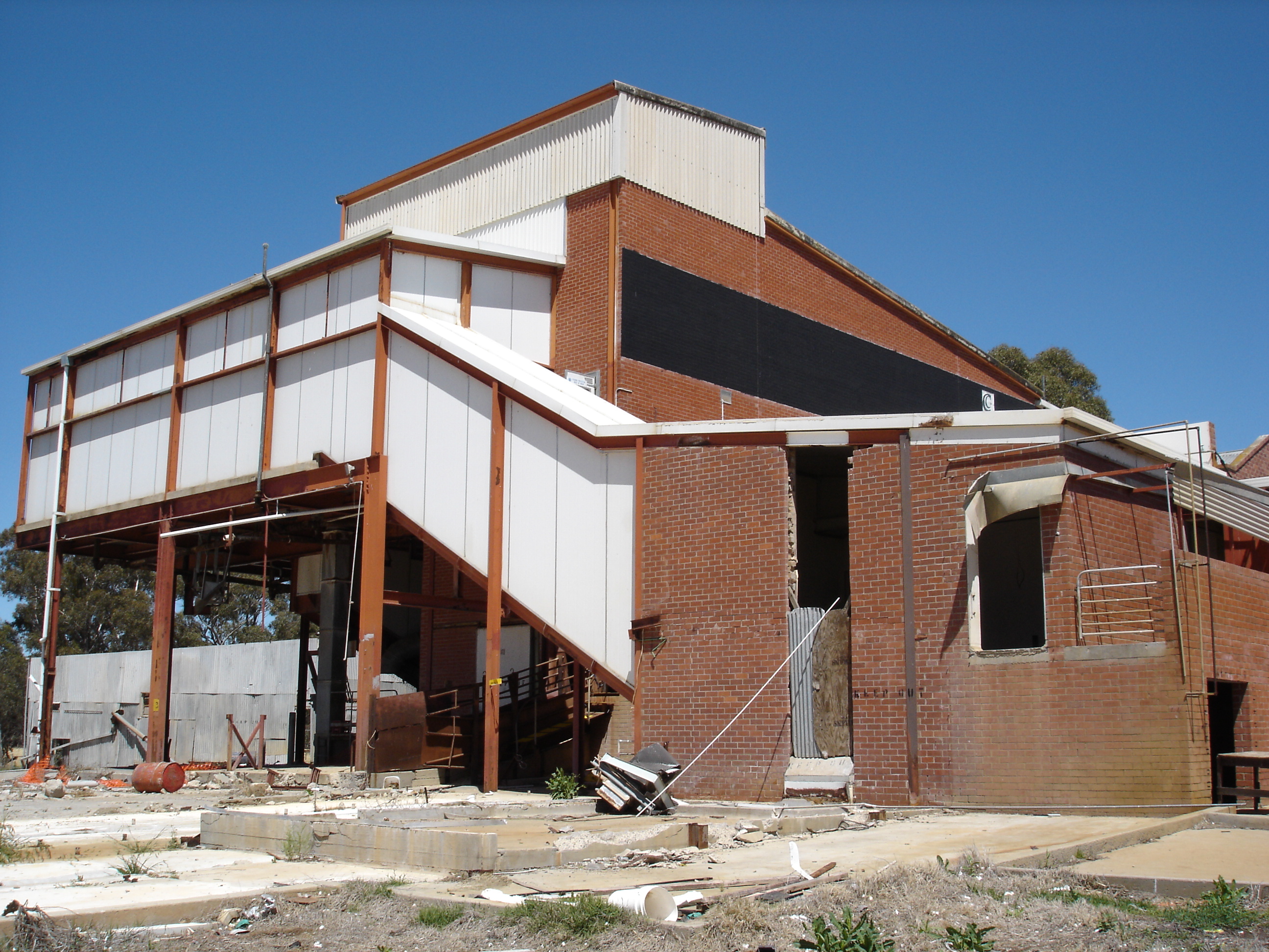 demolition of an abbatoir
